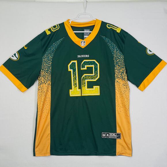 NIKE Elite Drift Aaron Rodgers #12 Green Bay Packer Football Jersey On Field XXL - Picture 1 of 11